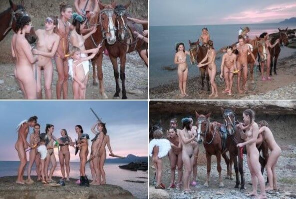 Mystical Horsey Riders Series photos - Naturism is based on love for oneself and nature
