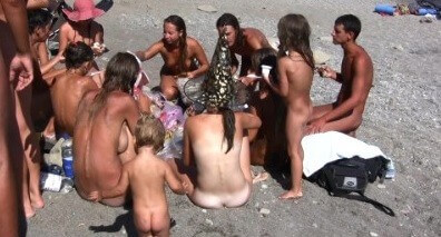 The vast oceanfront 1 Full HD video - Nudism and naturism value harmony