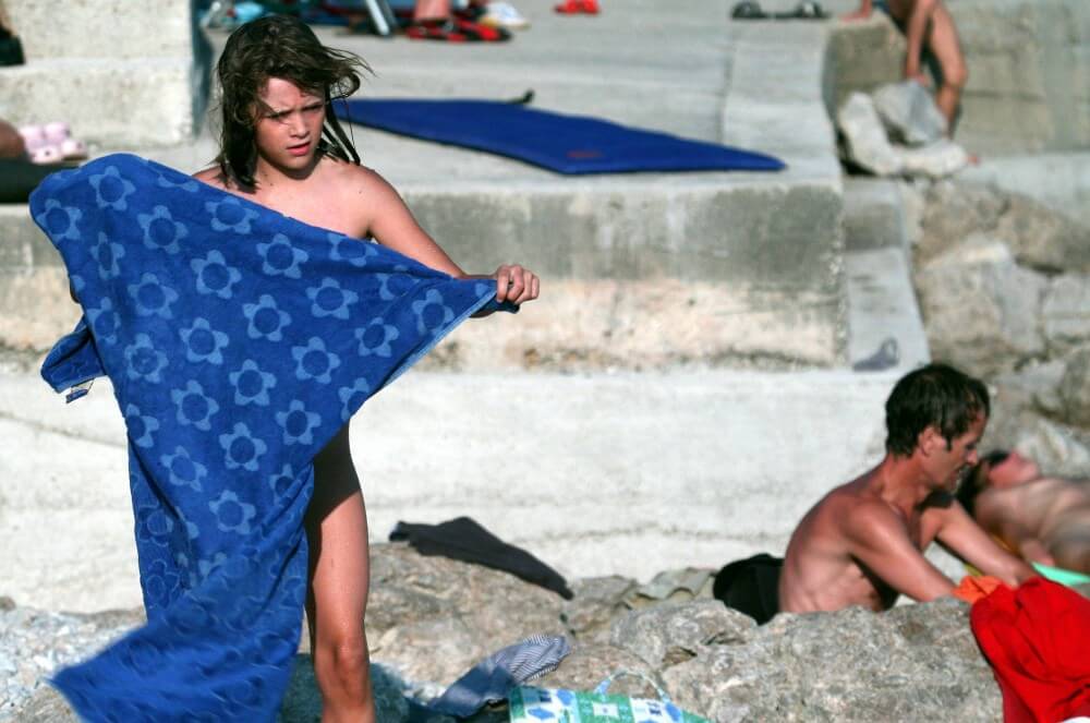 Nudist Rocky Family Angle - Types of recreation in nudist destinations