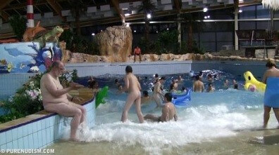 Aqua Extravaganza 4 - Leaving the house in a state of complete nudity