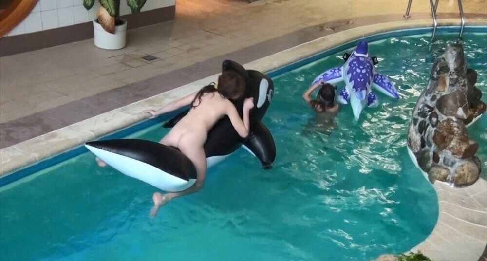 Naturism in the pool Full HD - Naturism as a Way of Life