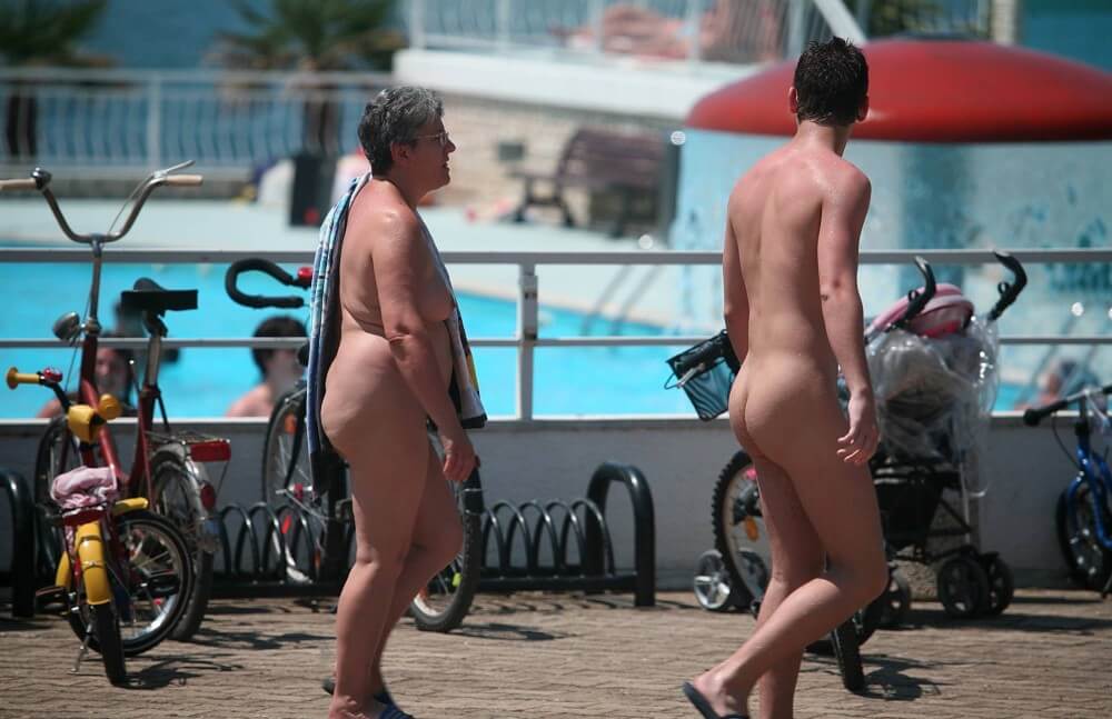 Sun-Soaked Sidewalk pics - There are festivals centered around the theme of nudity, such as Nudist Day