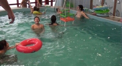 Indoor Swim Exercise 2 Full HD video - Naturism and respect for nature