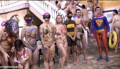 Body paint award lines Full HD - Nudity should be natural