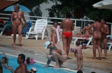 Enjoying The Sunny Pool gallery - Naturism and nudism are a path to peace of mind and a little solitude