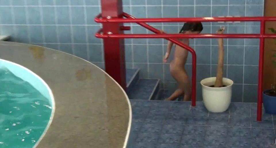 Indoor Swim Exercise - Clothing is also a mask for a nudist