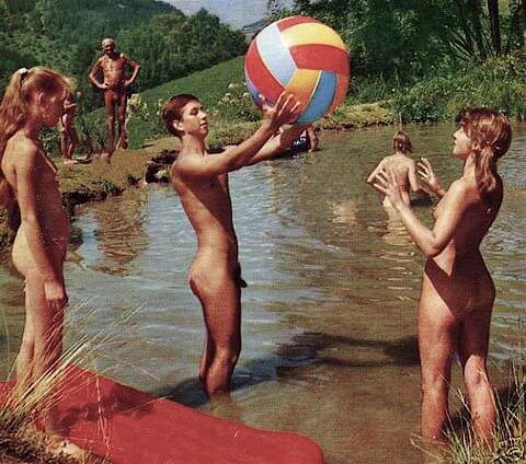 Vintage nudism photos - Nature serves as the bodys natural clothing