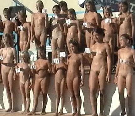 Pageant Family Lines Full HD video - Naturists value tranquility and peace