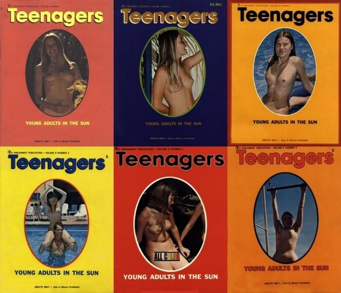 Teenagers magazines: Young adults in the sun - Home naturism in all its glory